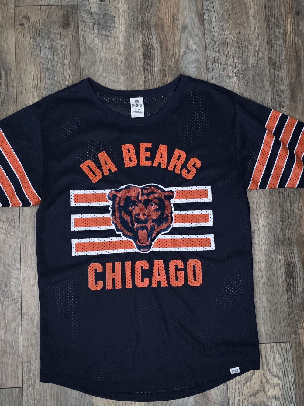 PINK Victoria's Secret Blue & Orange 'Da Bears Chicago' Jersey